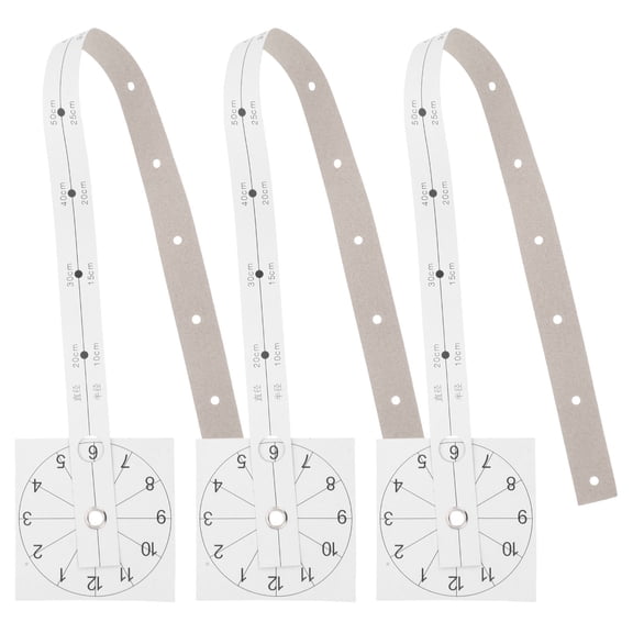 Soimiss 8Pcs DIY Wall Clock Positioning Ruler Foldable Tool for Precise Installation