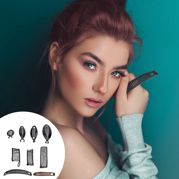 Soimiss 9pcs Ponytail Holder Clip Hair Accessories for Women Plastic Retro Style for Weddings