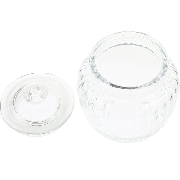 Soimiss Airtight Glass Jars Transparent Multi-Function for Home Tea Biscuit Storage