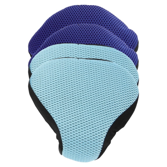 Soimiss 4Pcs Assorted Color Bike Seat Cover Cushion Breathable Wear Resistant Comfortable Cycling Saddle Pad