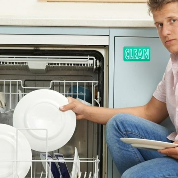 Soimiss Eye-Catching Magnetic Indicator Dishwasher Clean Sign Practical and Beautiful