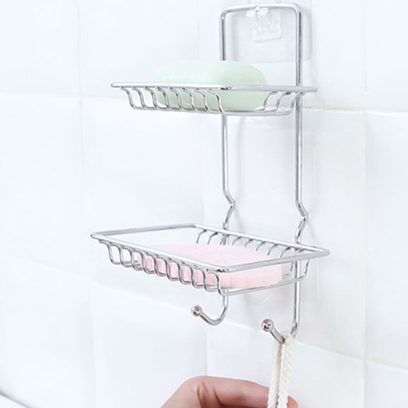 Soimiss Bath Soap Holder Silver Stainless Steel 1Pack