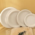 thumbnail image 1 of Soimiss Sugarcane Pulp Beige Paper Plates for Home  Party Tableware, 1 of 6