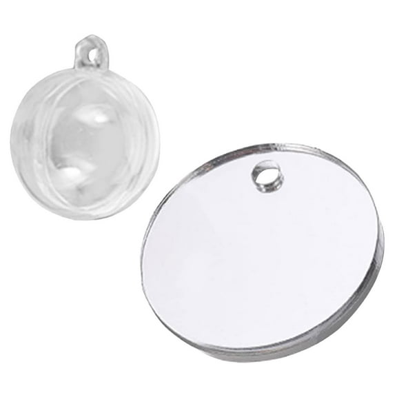 Soimiss Floating Fish Tank Mirror Plastic Transparent 1 Set