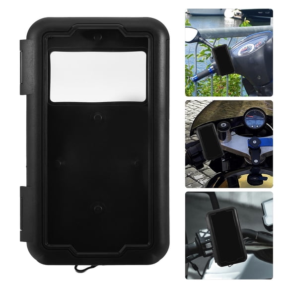 Soimiss Waterproof Motorcycle Phone Holder with Handlebar Mount Universal Cellphone Clamp