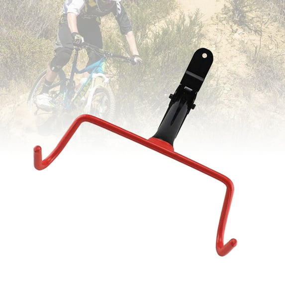 Soimiss Cycling Equipment Wall Rack Wall Hook Rack Steel Red 1Pack