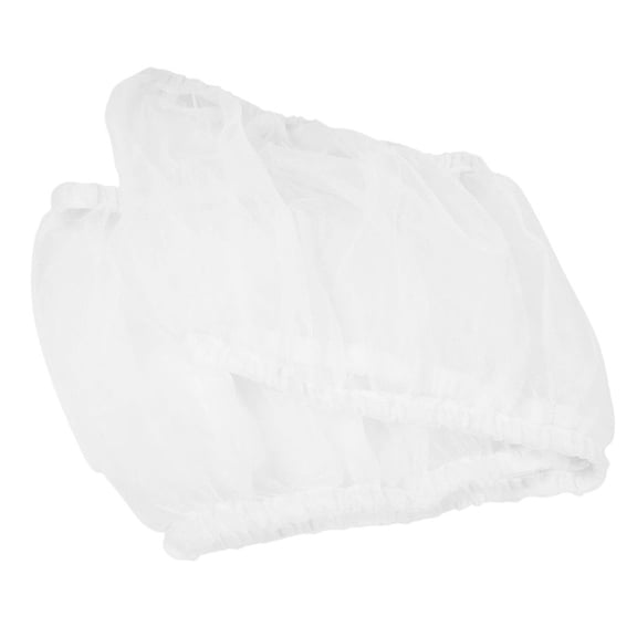 Soimiss Adjustable White Nylon Mesh Birdcage Screen Cover with Seed Guard for Small Birds
