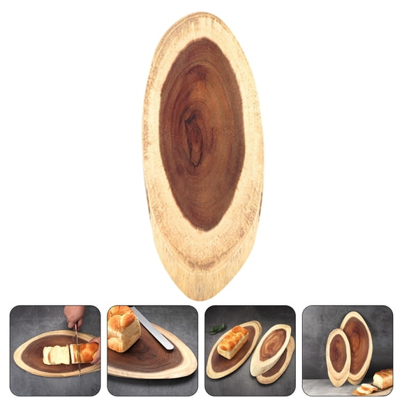 Soimiss Bread Slicing Board Wooden Chopping Board Multi Wood 1 Pcs