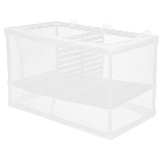 Soimiss Fish Net Fry Hatchery Incubator Plastic White for Aquarium Owners 1Pack