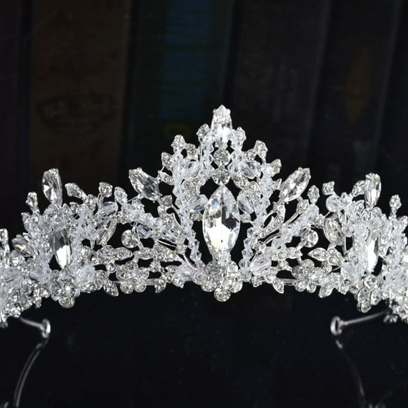 Soimiss Bride Crown for Wedding Alloy Tiaras for Women Wedding 1Pack