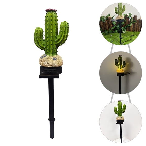 Soimiss Solar Lights Cactus Solar Lawn 1Set