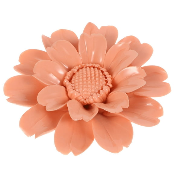 Soimiss Ceramic Flower Wall Art Decor Hanging Ornament Orange Home Decoration Accessory