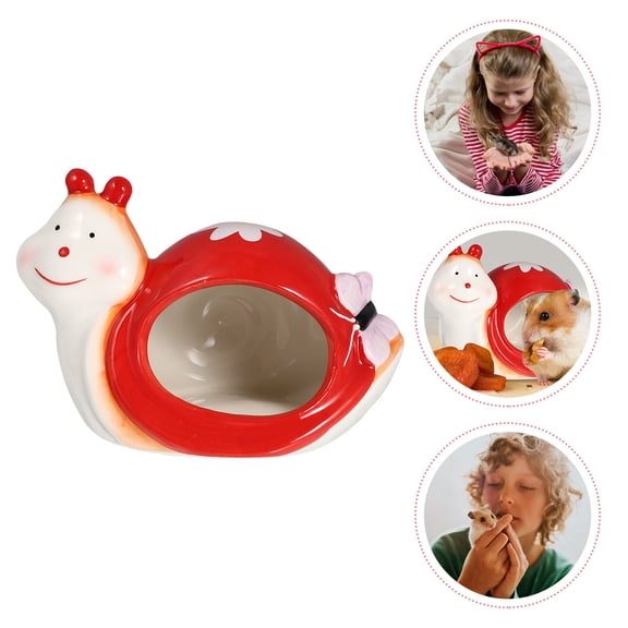 Soimiss Ceramic Pet Hut Multi-Color Cooling Nest for Hamster and Hedgehog