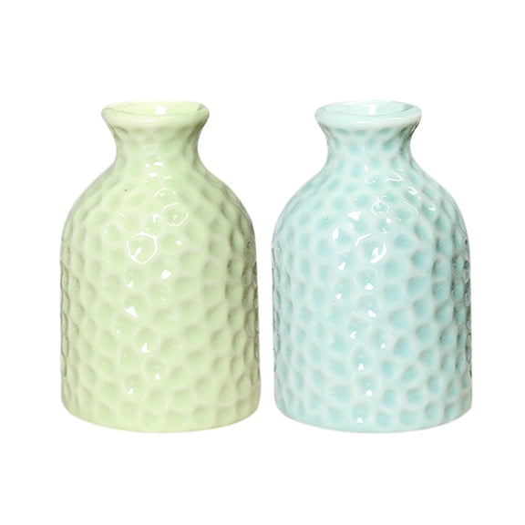 Soimiss Ceramic Vase Aesthetic Flower Vase Green 1Set