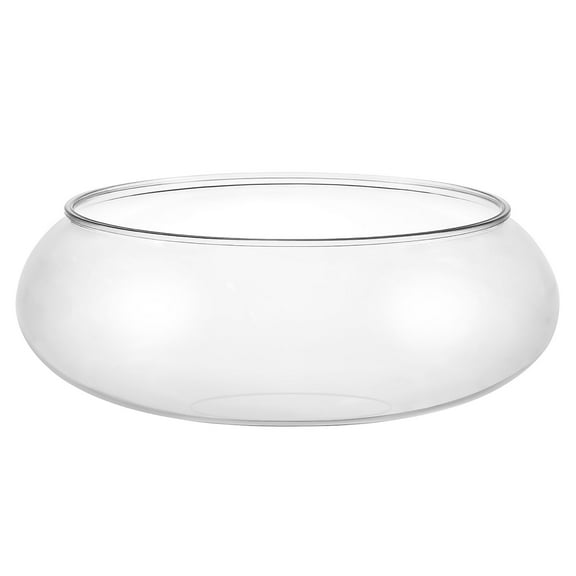 Soimiss Clear Globe Wide Mouth Flower Vase 2pcs Hydroponic Planter Round Floral Container Fish Bowl Small Fish Tank for Table Centerpiece Wedding Event