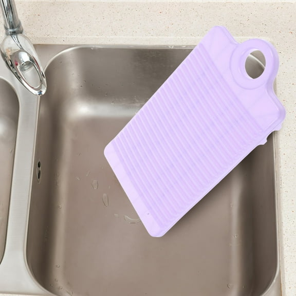Soimiss Cloth Washing Board Plastic Purple Ergonomic Design for Women 1Pack