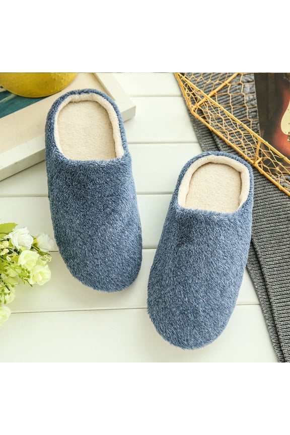 Womens Slippers Soft Flexible Indoor Shoes with Quiet Soles for Winter Use in Home and Spa