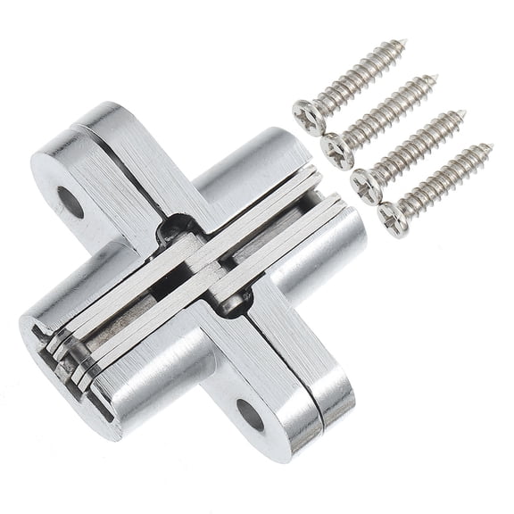 Soimiss Concealed Hinge Plated Silver Zinc Alloy for Home Use No Trace Invisible Design