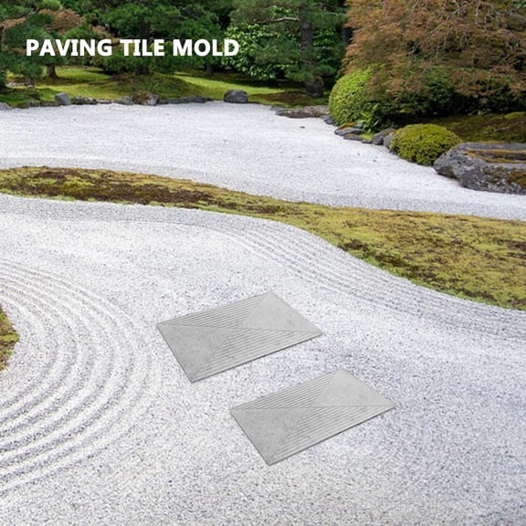 Soimiss Cement Paving Molds Rectangle White PP 1Pack for DIY Enthusiasts