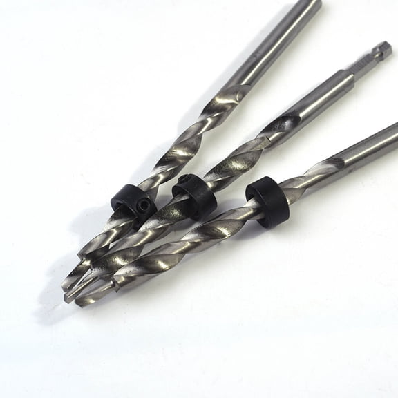Soimiss Countersink Drill Bits Set Titanium Plated Black 1Set