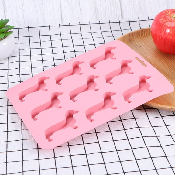 Soimiss Creative Ice Mold Silicone Ice Shape Molds Pink for Home Users 1Pcs