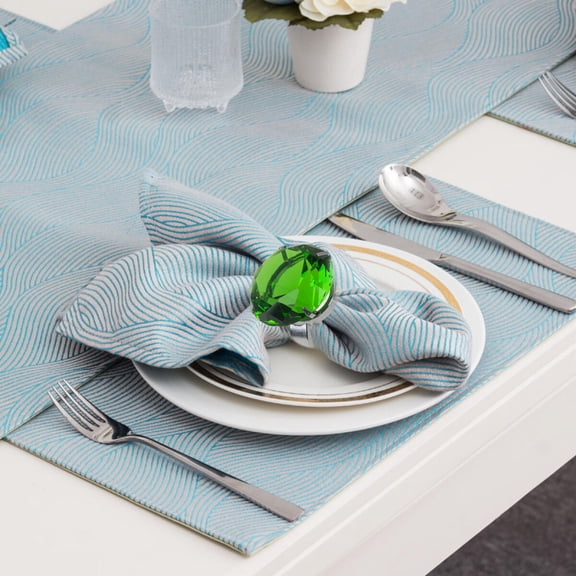 Soimiss Crystal Napkin Ring Metal and Proposal Decor for Banquet 1pc 2.5x2 inch