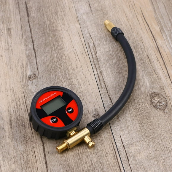 Soimiss Digital Manometer Gas Pressure Tester for Mechanics Black Rubber 1Pack