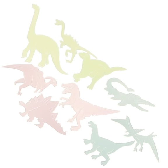 Soimiss Dinosaur Shape Wall Sticker Glow Dark Dinosaur Decal Assorted Decor 1 Piece