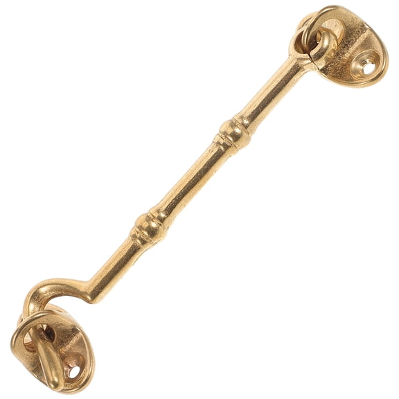 Soimiss Hook and Eye Latch Golden Brass 1Pcs with Easy Hanging and Removal