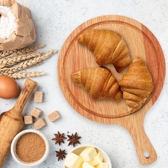 Soimiss Dried Fruit Tray Wood Food Tray Light Brown 1Pack for Kitchenware