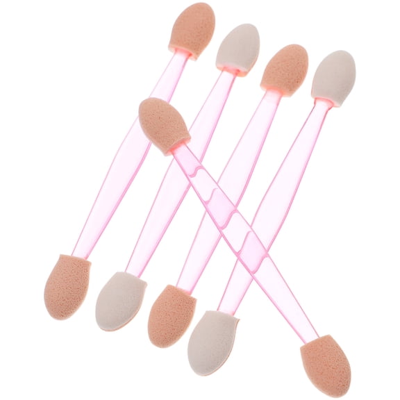 Soimiss Eyeshadow Brush Disposable Dual Sides Sponges Lightweight Portable Assorted Colors 1Set