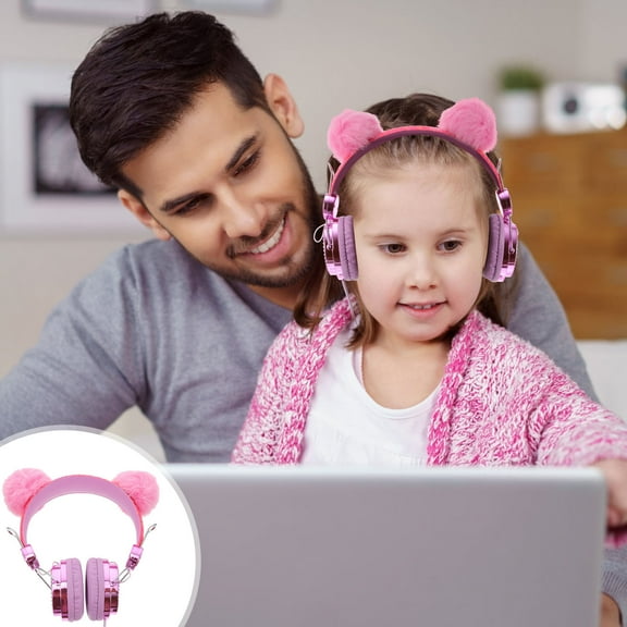 Soimiss Ears Headbands Headset with Microphone for Kids 1Pack