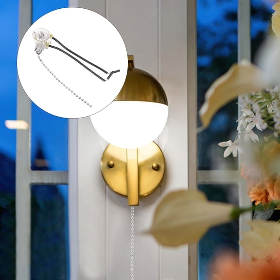 Soimiss Lamp Pull Chain Extension for Light Fixtures Black Versatile and Easy to Install