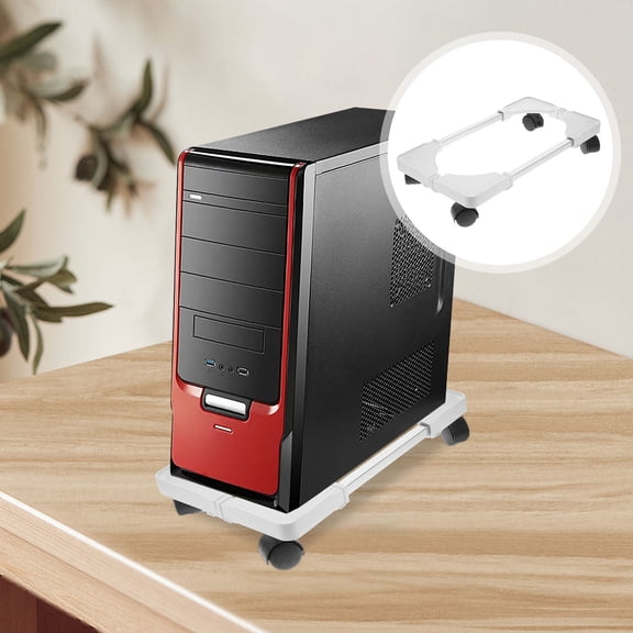 Soimiss Back to School Computer Cpu Stand Silver 1Pack 40X18CM