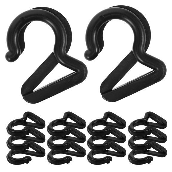 Soimiss 20Pcs Rv Awning Clamps Black Plastic Tarp Clips Lock Grip for Canopy and Tent Use