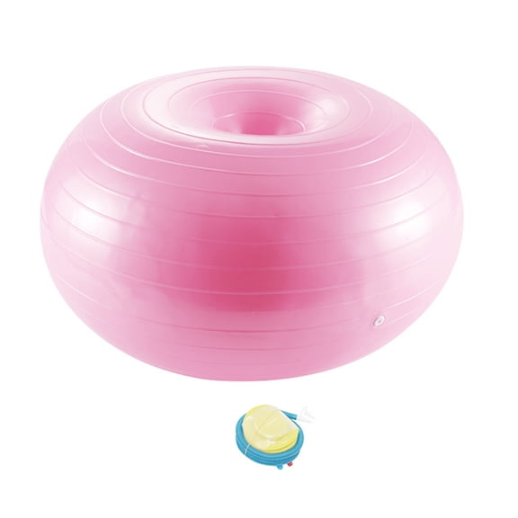 Soimiss Small Inflatable Ball Workout Non-slip Surface Pink 1Pack