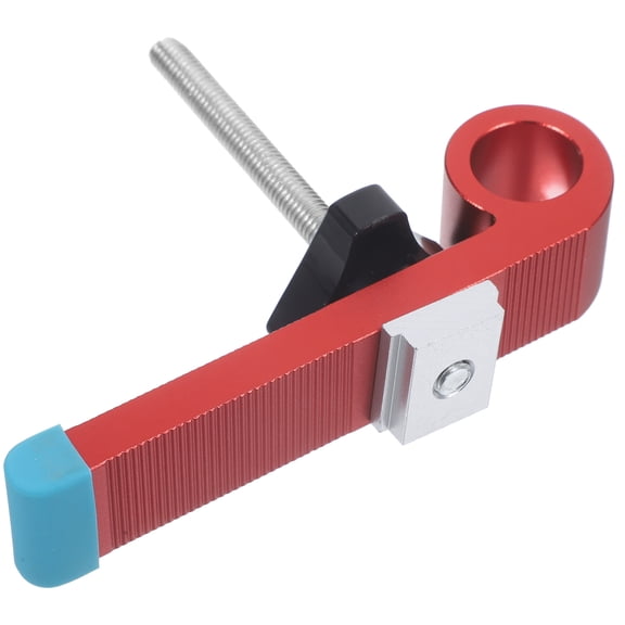 Soimiss Miter Rail Stopper Woodworking Sliding Track Red Aluminum 1Pcs