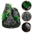 thumbnail image 1 of Soimiss Aquarium Rock Decor Aquarium Ornament Dark Grey 1Pcs, 1 of 8