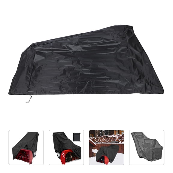 Soimiss Black Polyester Snow Blower Cover Scratch Resistant Wear Proof Outdoor Protector