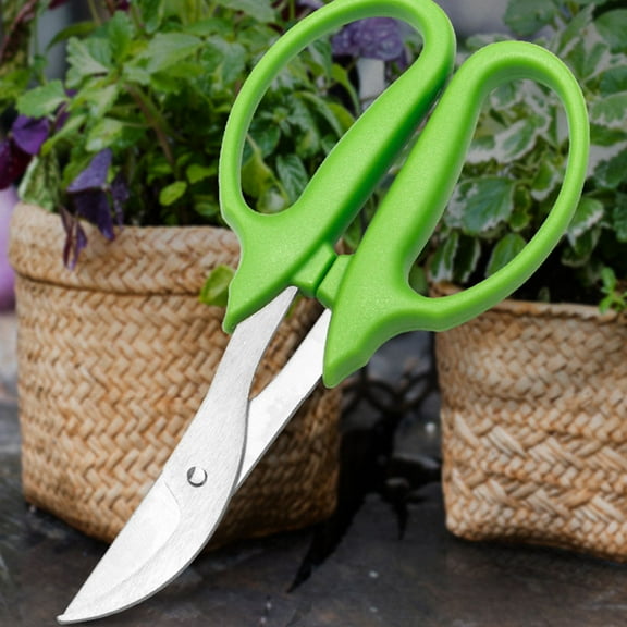 Soimiss Garden Shears with Long Ergonomic Grip and Rust Resistant Metal Blades for Pruning