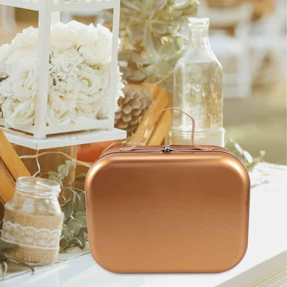 Soimiss Handheld Packing Box Tinplate Storage Packing General Users Gifting 1Pcs