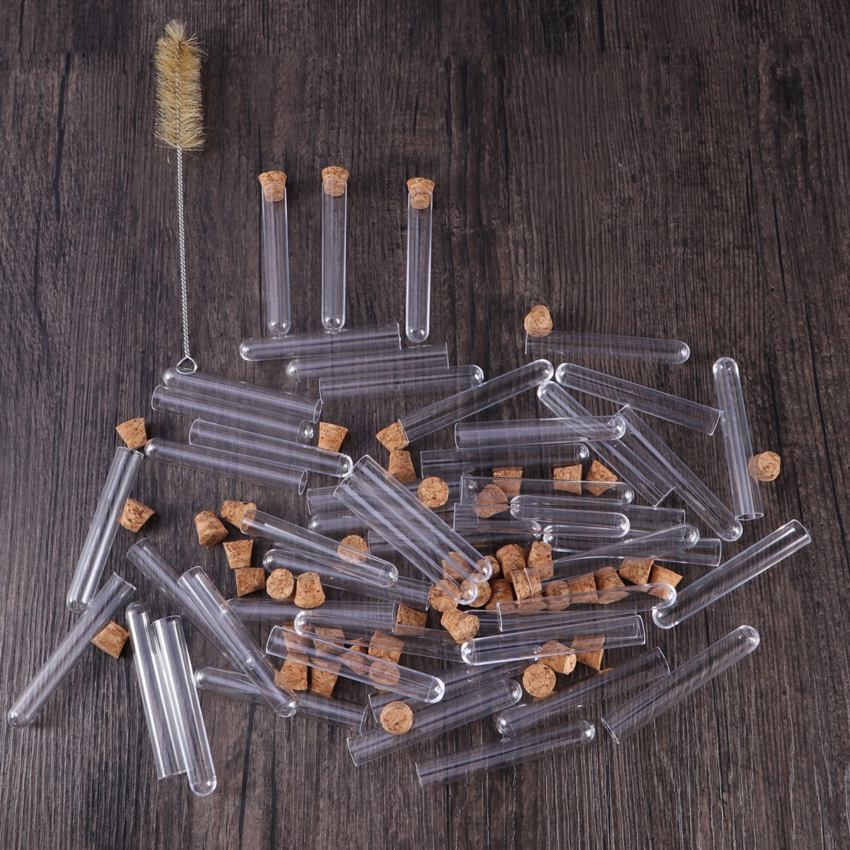 Soimiss Premium Glass Test Tubes With Cork Stoppers Assorted Colors 