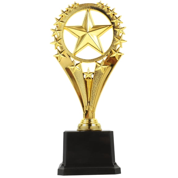 Soimiss Golden Plastic Trophy Award Cup Designed for Competitions Party Prizes and Rewards