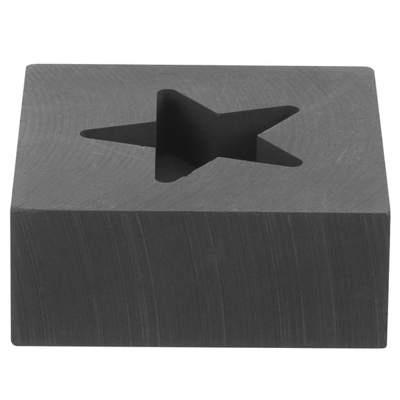 Soimiss High Stability Graphite Mold Star Shape for Refining and Melting Non Ferrous Metals