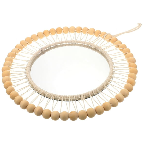 Soimiss Hanging Wall Decor Mirror Cotton Thread Bohemian Style Bedroom Women 1Set