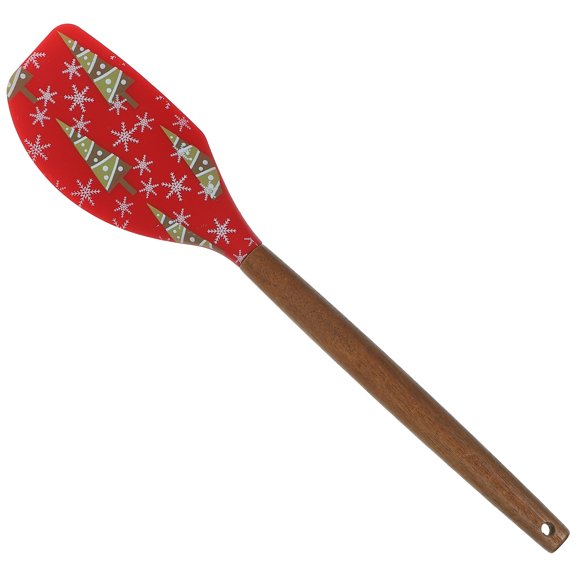 Soimiss Holiday Spatulas for Baking Wooden Assorted Color 1 Piece