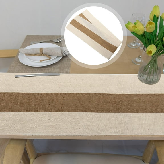 Soimiss Creative Yellow Fall Table Runner for Buffet Picnic and Wedding Table Cover