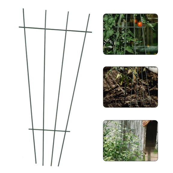 Soimiss Iron Plant Trellis Black Garden Supports for Vines Peas Roses