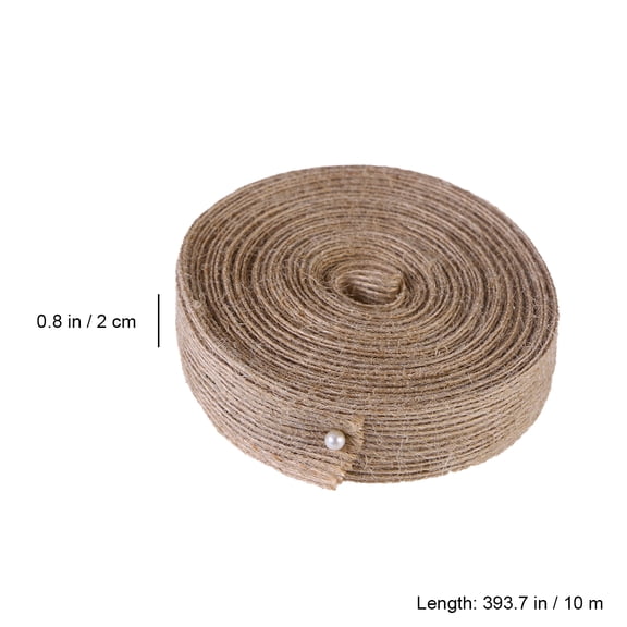 Soimiss Jute Twine Rope Craft Cord 2pcs for Wedding Decorations Gift Wrapping and Home Decor Projects