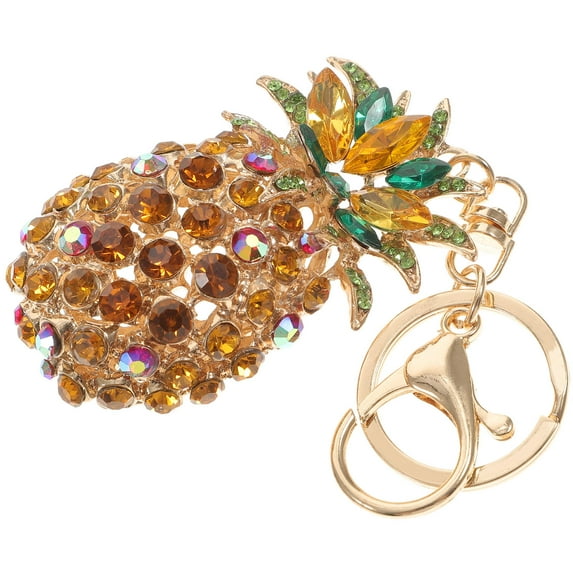 Soimiss 1Pcs Pineapple Keychain Multi Colored Handbag Pendant Fashion Accessory for Cell Phone Decoration